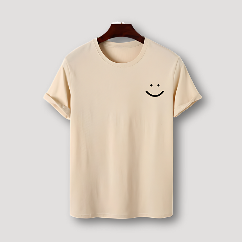 Smiley Face Summer T Shirt Graphic Tees Men