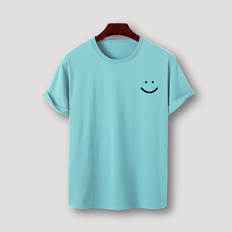 Smiley Face Summer T Shirt Graphic Tees Men