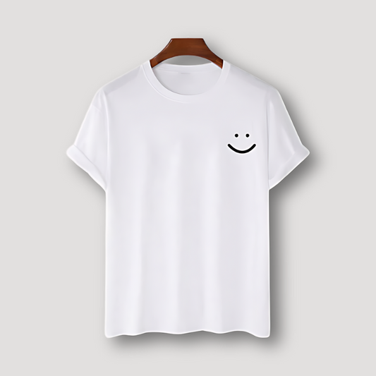 Smiley Face Summer T Shirt Graphic Tees Men