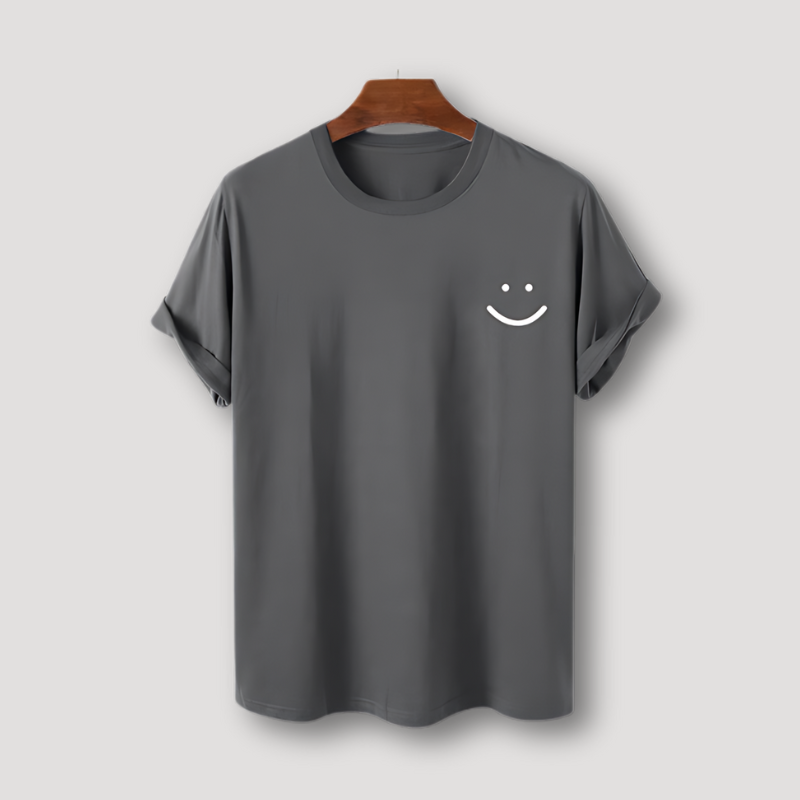 Smiley Face Summer T Shirt Graphic Tees Men