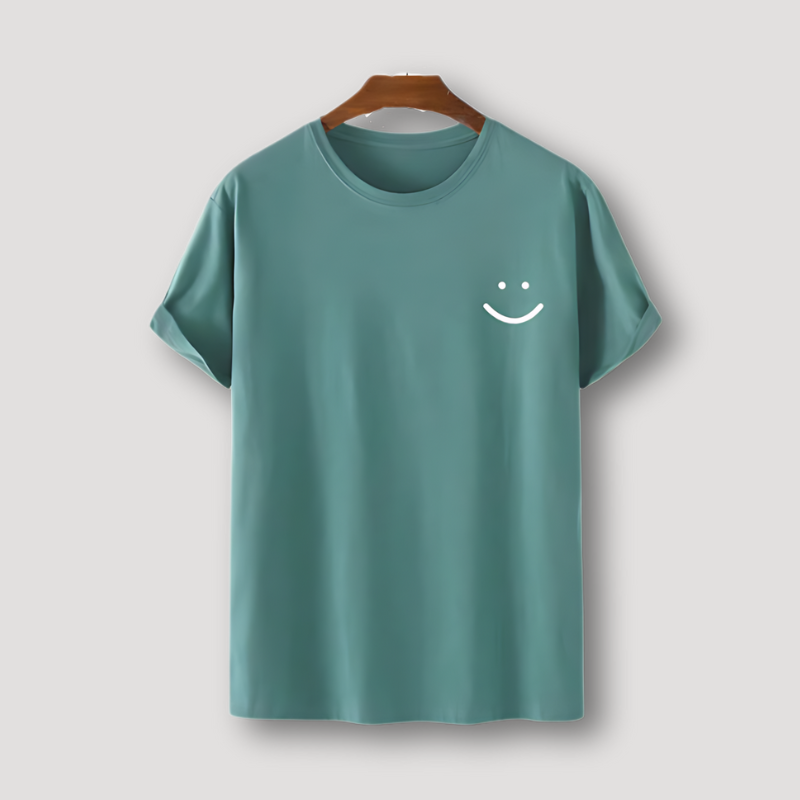 Smiley Face Summer T Shirt Graphic Tees Men