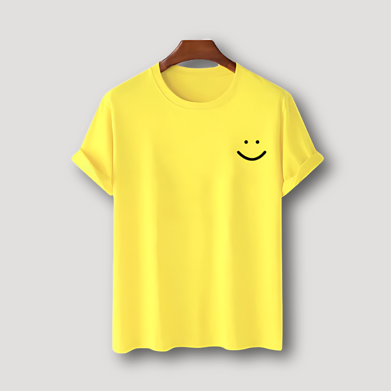 Smiley Face Summer T Shirt Graphic Tees Men