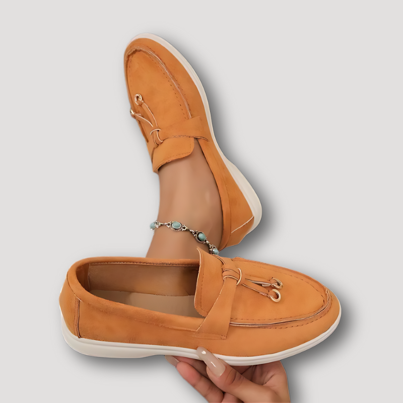 Suede Leather Loafers Ladies Shoes Sale