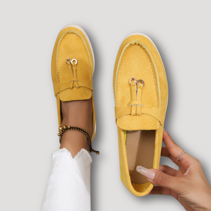 Suede Leather Loafers Ladies Shoes Sale