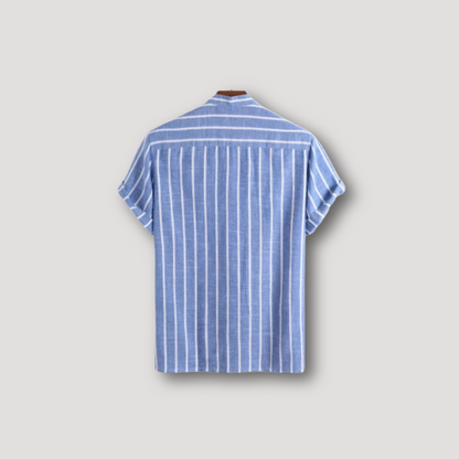 Bari Sailor Short Sleeve Striped Shirt Men