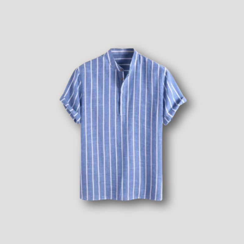 Bari Sailor Short Sleeve Striped Shirt Men