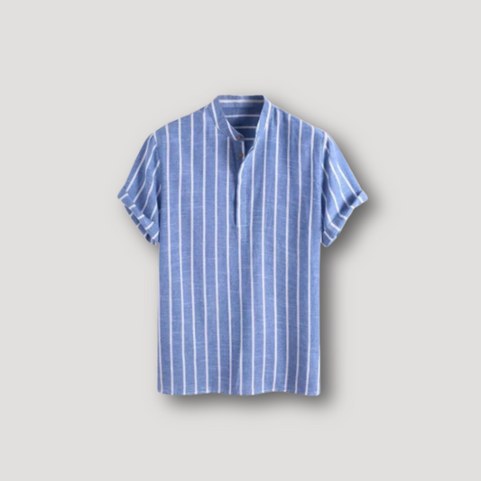 Bari Sailor Short Sleeve Striped Shirt Men