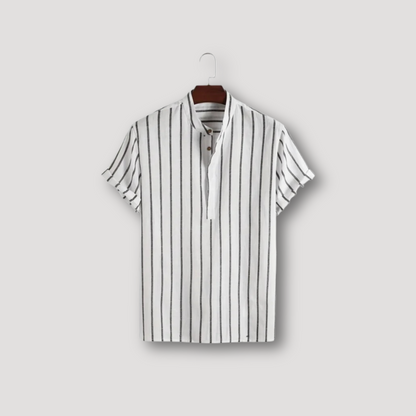 Bari Sailor Short Sleeve Striped Shirt Men