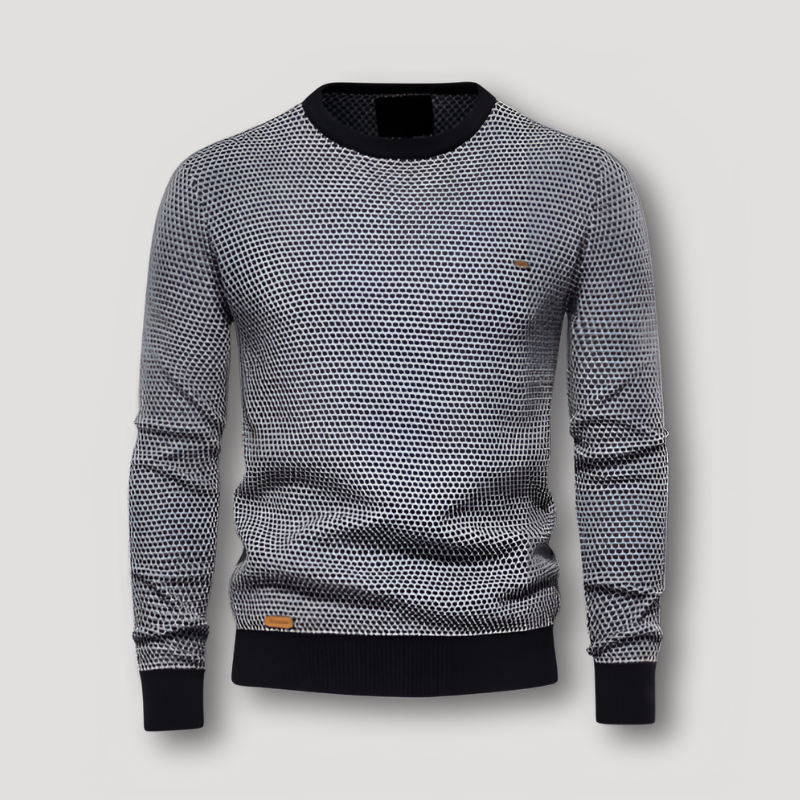 Honeycomb Knitted Cotton Sweatshirt Men Sale