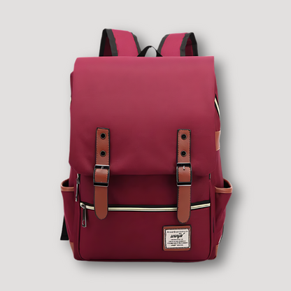 Modern Backpack Leather Buckle Accents Canvas Bags Australia