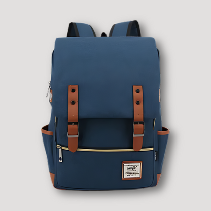 Modern Backpack Leather Buckle Accents Canvas Bags Australia