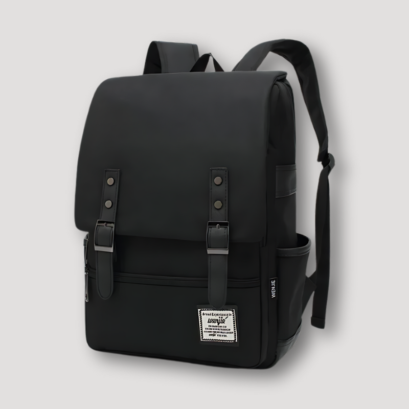 Modern Backpack Leather Buckle Accents Canvas Bags Australia