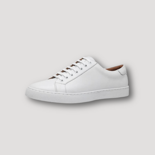 Old Money White Sneakers Leather