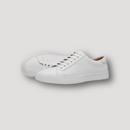 Old Money White Sneakers Leather