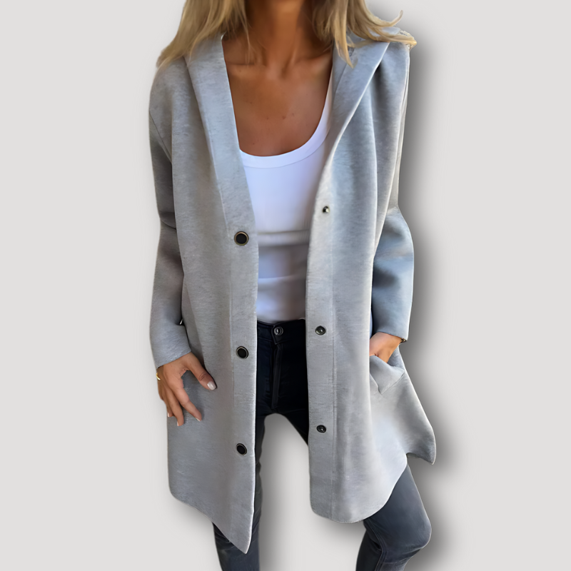 Casual Knitted Wool Coat Solid Long Cardigan for Women